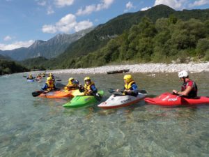 kajakken Soča